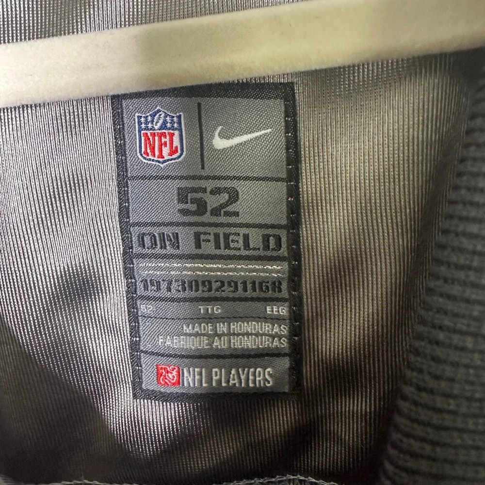 Nike Indianapolis Colts NFL Andrew Luck #12 Alternate Silver Jersey Size 52